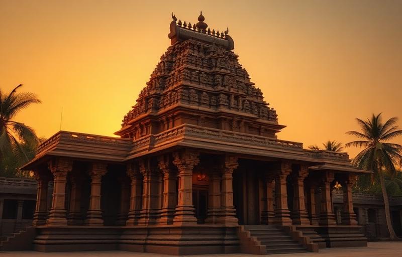 Iconic landmark of Kanchipuram - drop taxi route