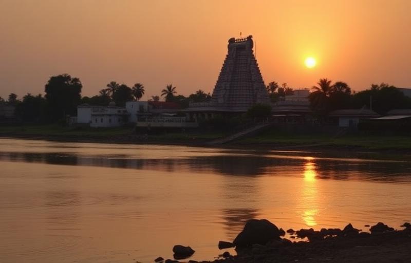 Iconic landmark of Karur - drop taxi route