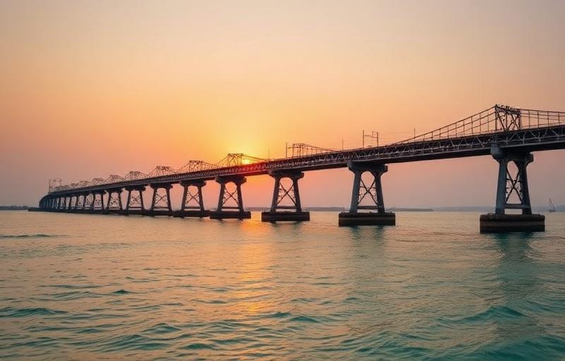 Iconic landmark of Rameswaram - drop taxi route